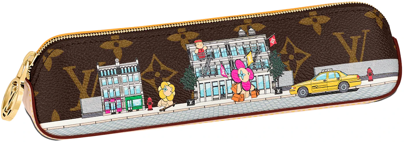 Louis Vuitton NYC Pencil Pouch Vivienne Holiday Monogram Canvas in Coated  Canvas with Gold-tone - US