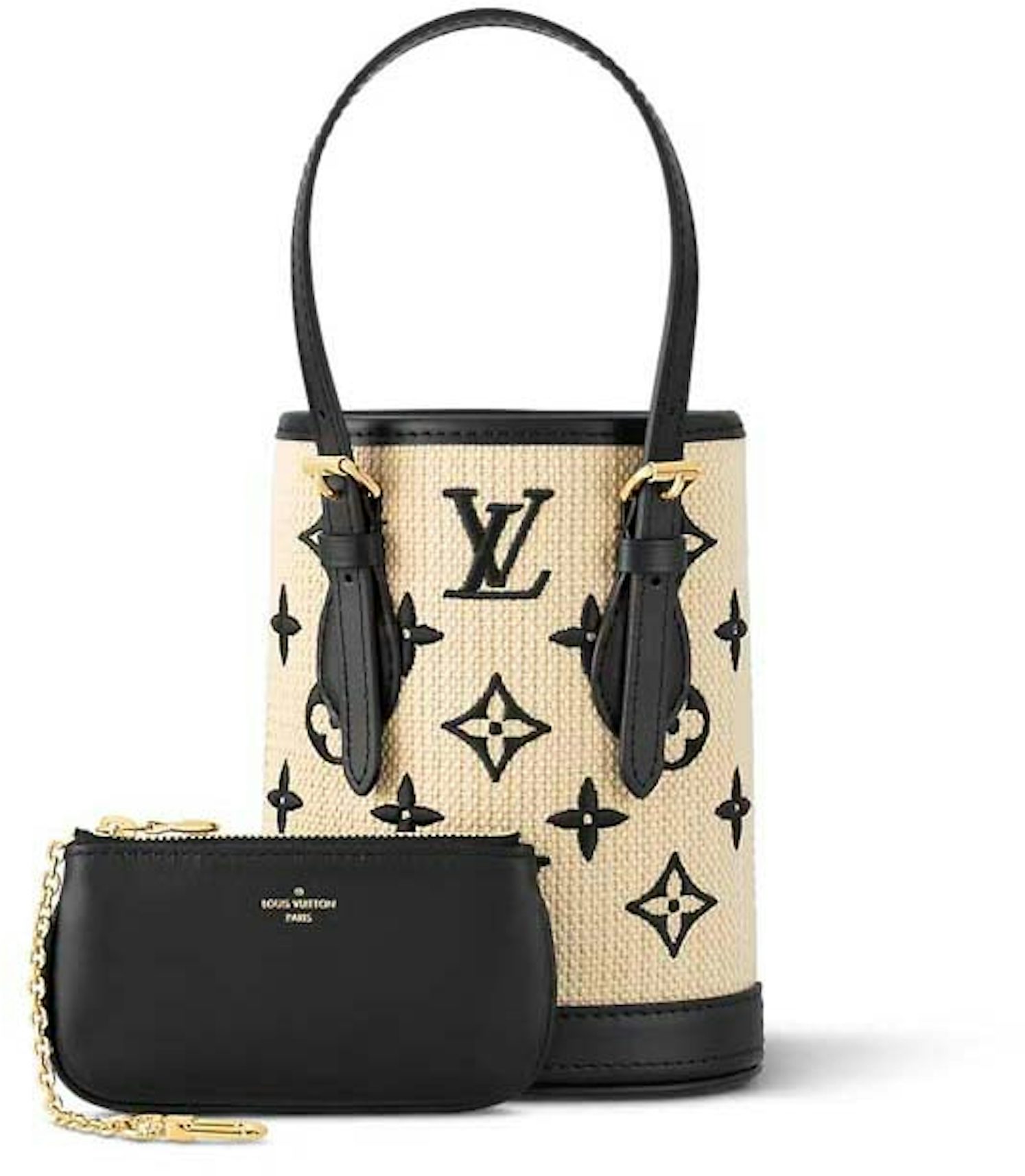 Louis Vuitton Black Leather MyLockMe Chain Pochette Bag - Yoogi's
