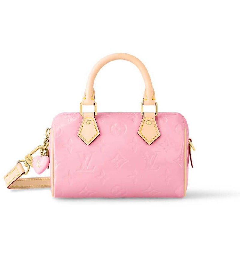 Louis Vuitton Nano Speedy Mochi Pink in Calfskin Leather with Gold