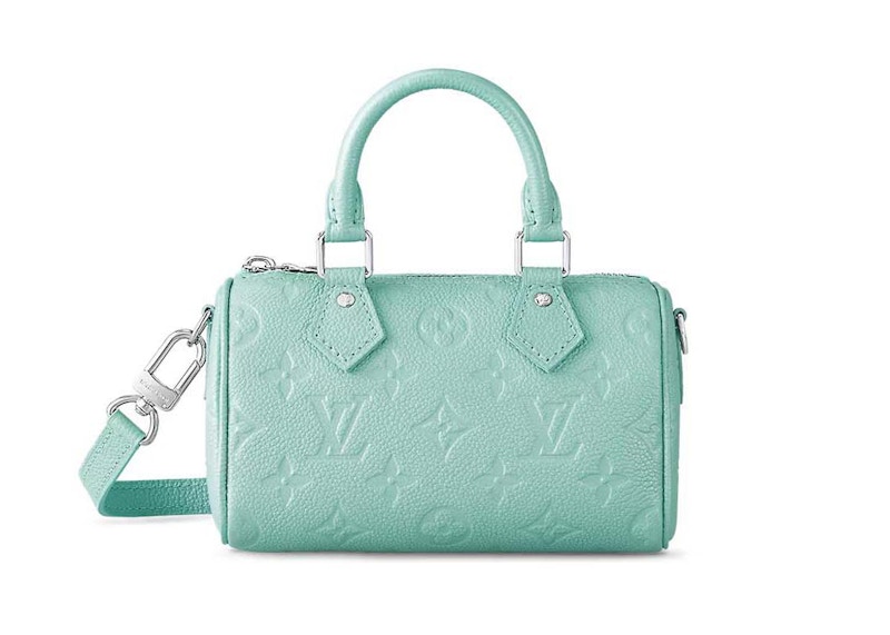 Louis Vuitton Nano Speedy Pearly Lagoon Turquoise in Monogram 