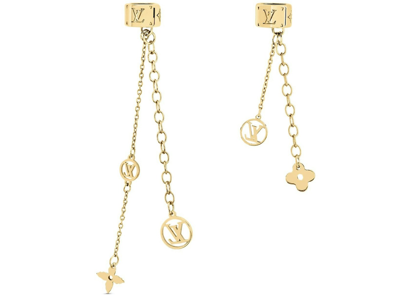 Louis vuitton earphone earrings Clearance