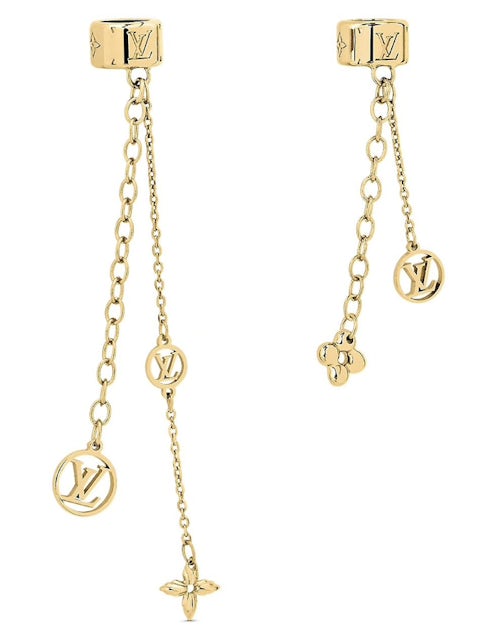 Louis Vuitton - Macro LV Earrings - Metal - Golden - Women - Luxury