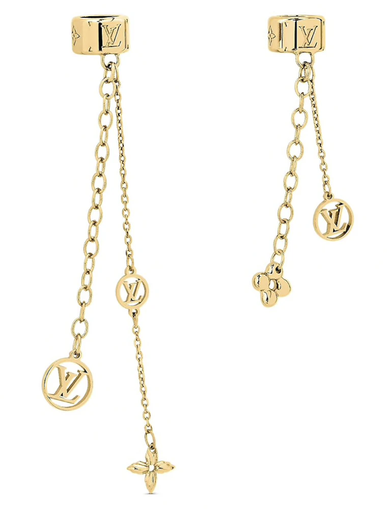 Nanogram earrings Louis Vuitton Gold in Gold plated - 20417729