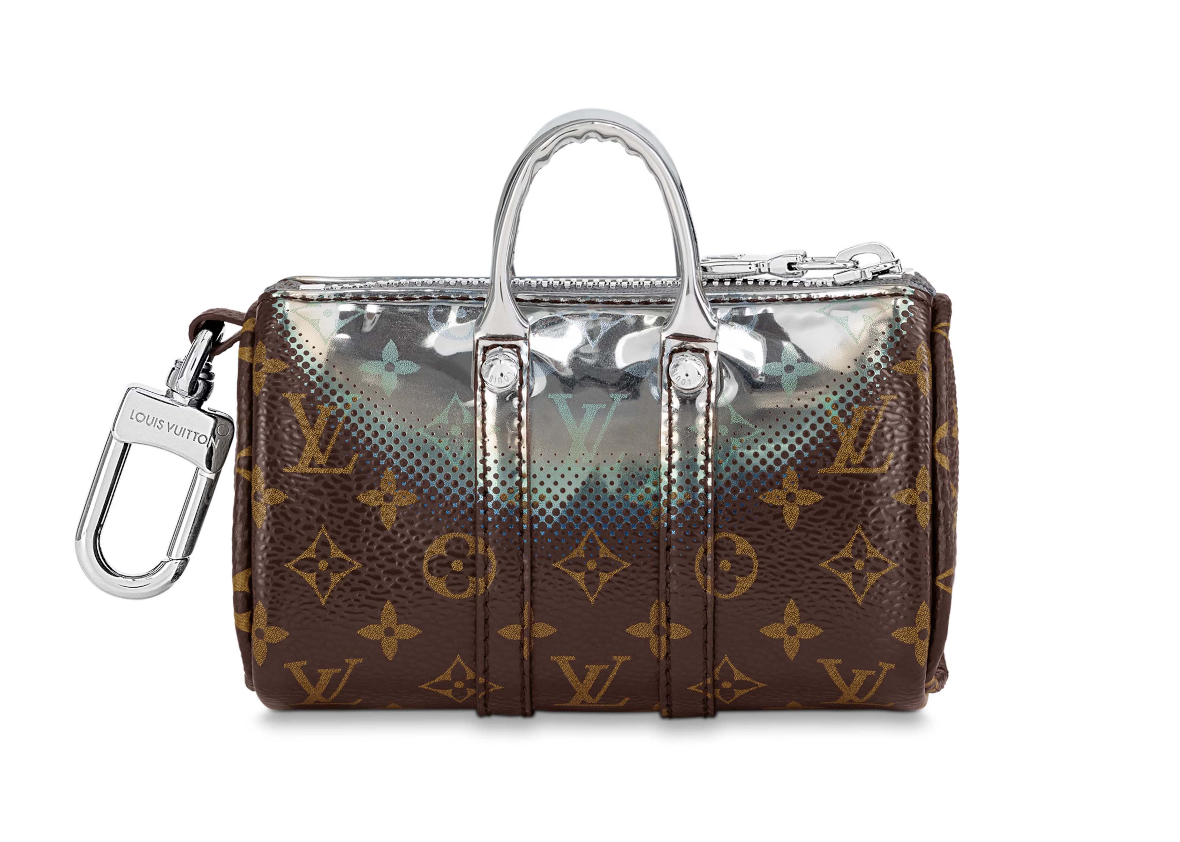 Louis Vuitton Squared Pouch Key Holder And Bag Charm LV Graffiti 