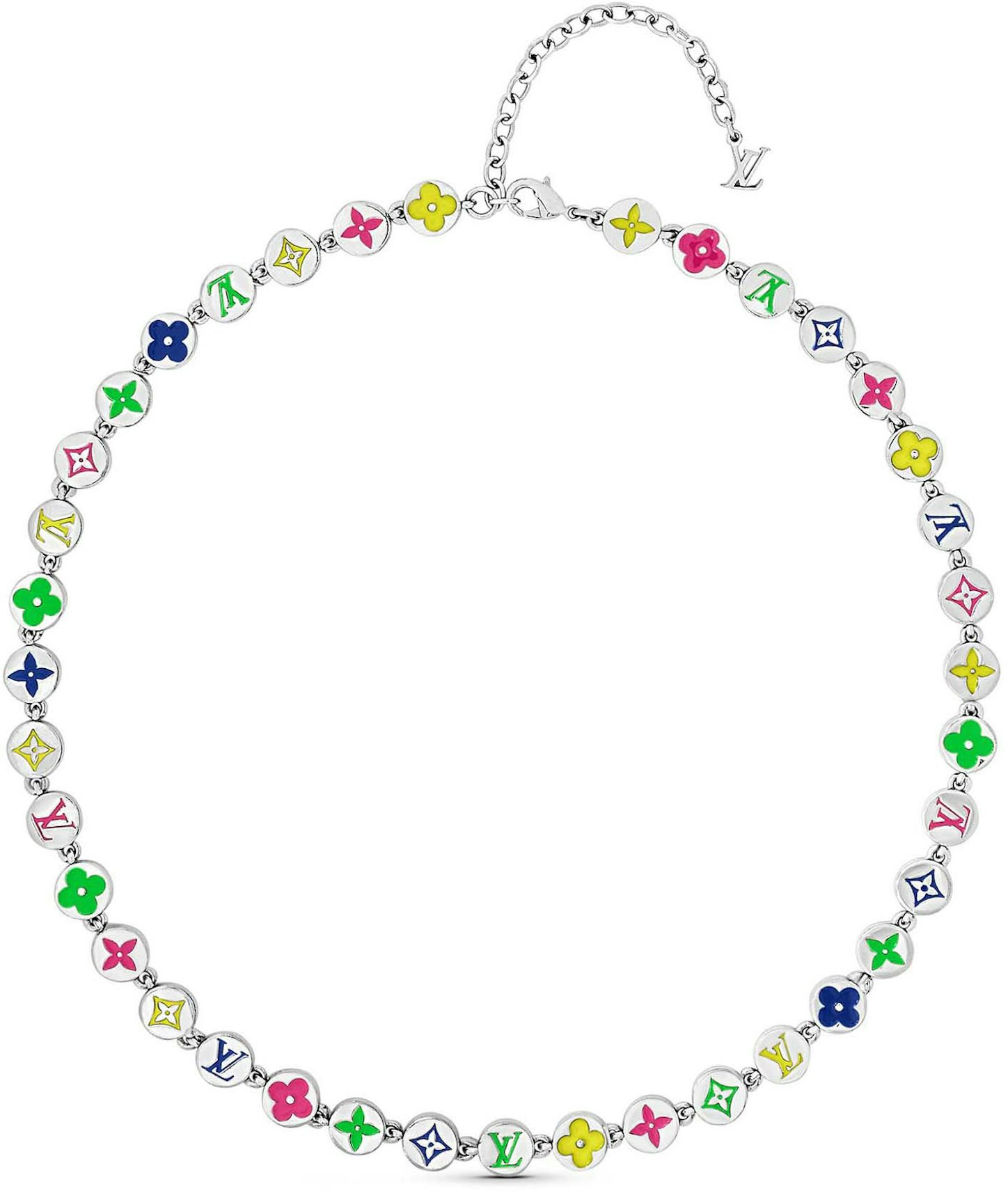 Monogram Sunrise Necklace S00 - Fashion Jewelry