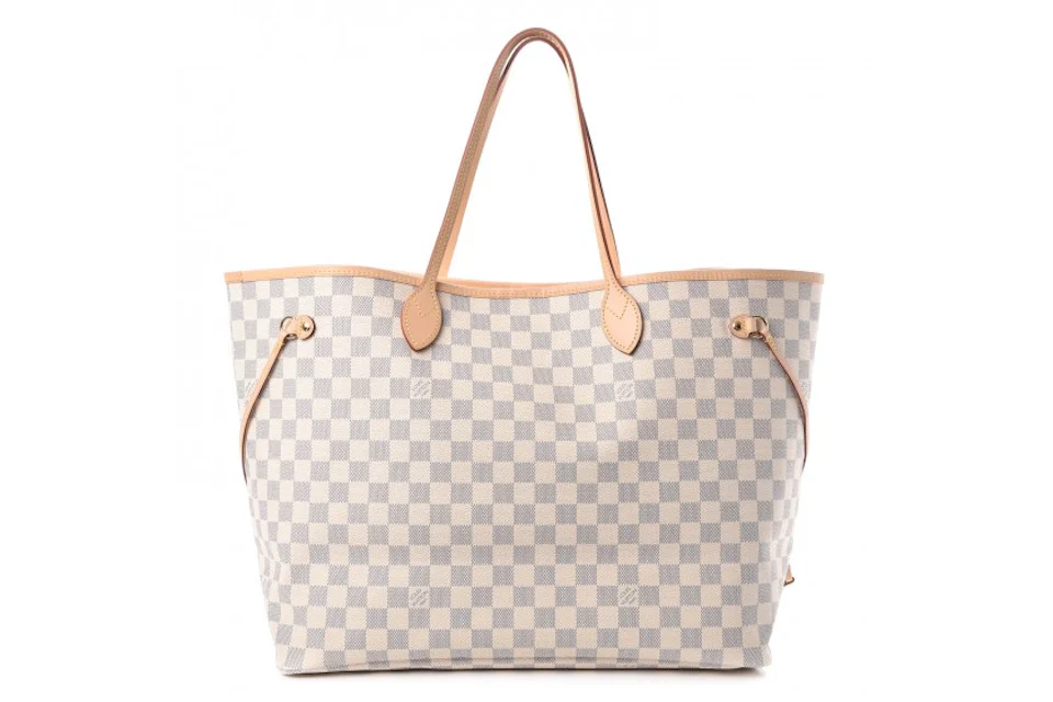 Louis Vuitton Neo Neverfull Damier Azur (Without Pouch) GM Beige Lining ...