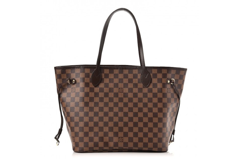 Louis Vuitton Neo Neverfull Damier Ebene (Without Pouch) MM Cerise Lining  in Canvas/Leather with Gold-tone - US