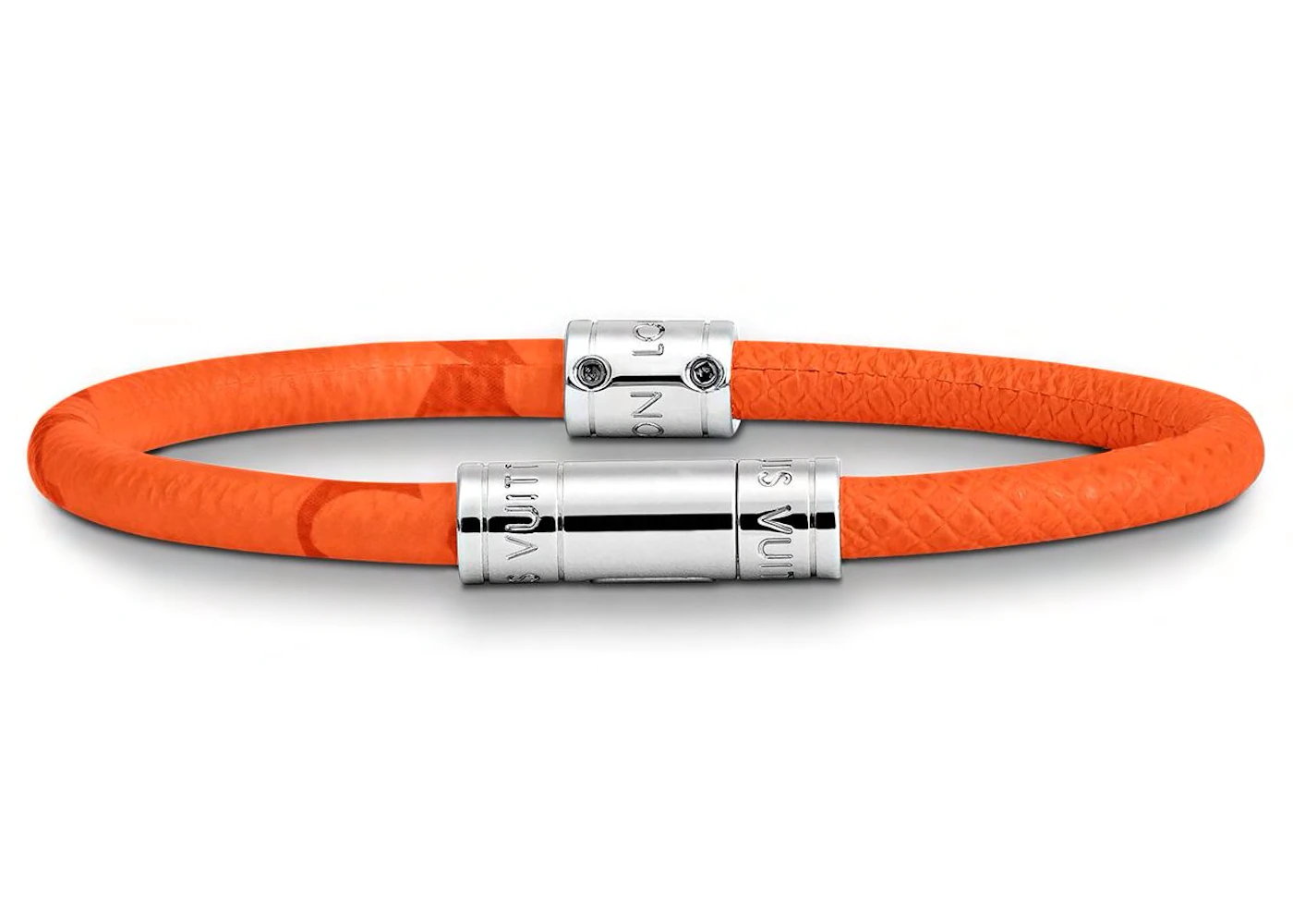 Louis Vuitton Neo Split Bracelet Volcano Orange in Taiga Calf  Leather/Canvas with Silver-tone - US