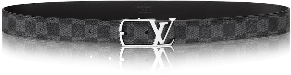 Louis Vuitton Louis Vuitton Inventeur Damier Graphite Reversible Belt