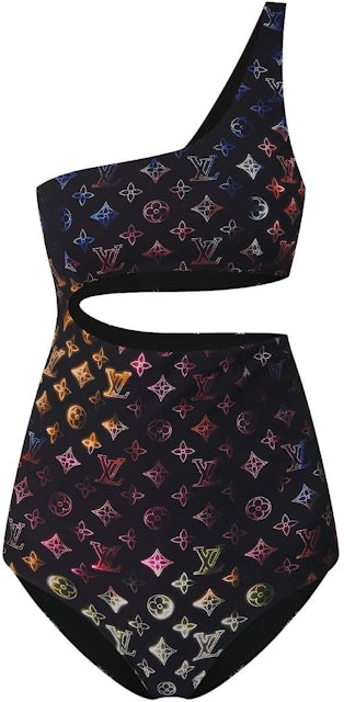 Louis Vuitton Neon Mahina Monogram One-piece Swimsuit Black - SS22
