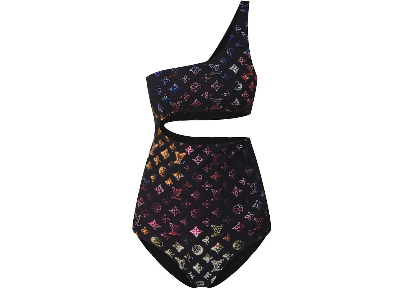 Louis Vuitton Neon Mahina Monogram One-piece Swimsuit Black - SS22 - US
