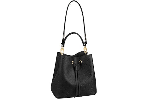 Louis Vuitton Neonoe Bag MM Monogram Empriente Black in Grained