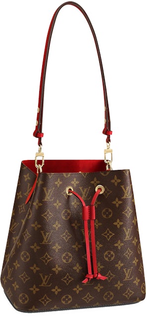 Louis Vuitton Neonoe Bag MM Monogram Poppy in Coated Canvas with