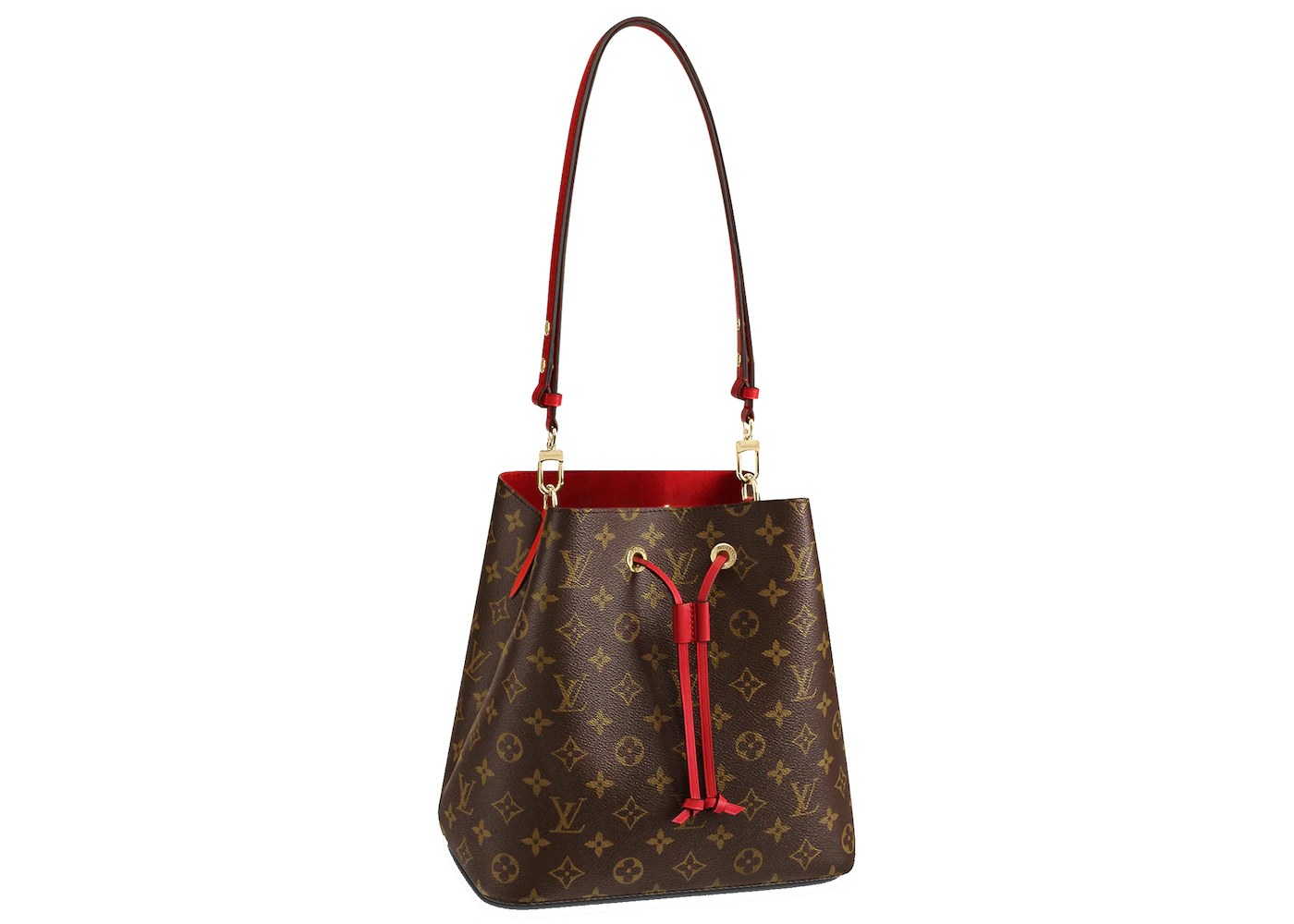 Louis Vuitton Neonoe Bag MM Monogram Poppy in Coated Canvas with Gold-tone  - US