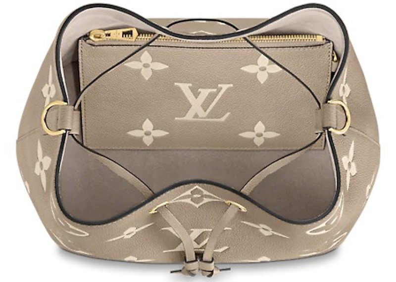 Louis Vuitton Neonoe MM Tourterelle/Creme in Cowhide Leather with  