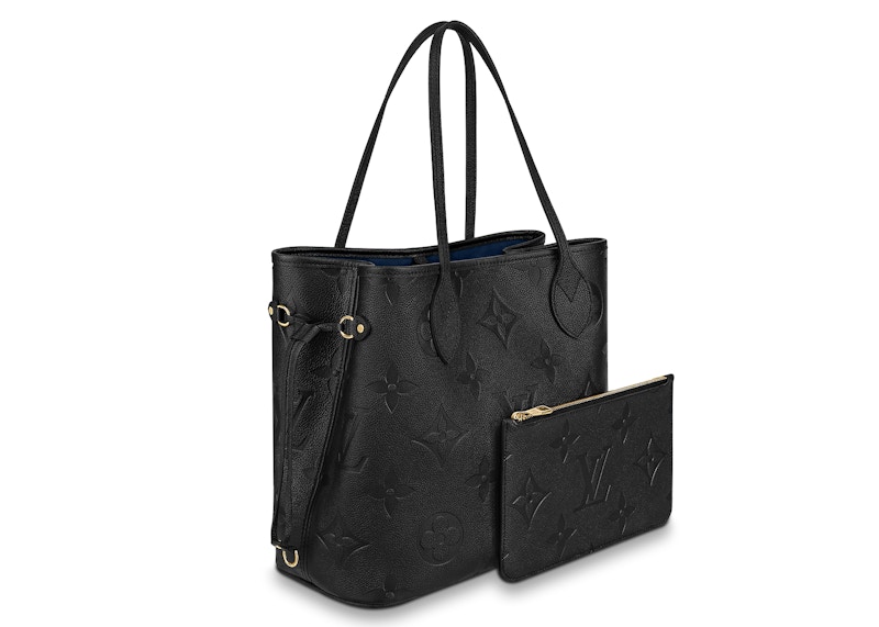 Louis Vuitton Neverfull Empreinte MM Black in Leather with Gold