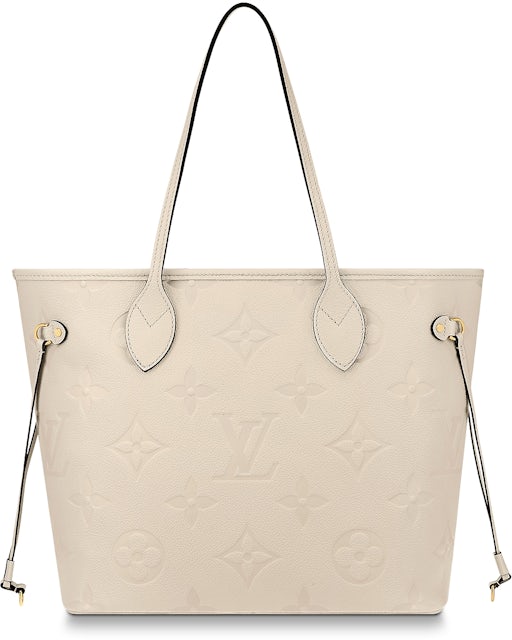 LOUIS VUITTON NEVERFULL MM EMPREINTE LEATHER / LV bag in detail 
