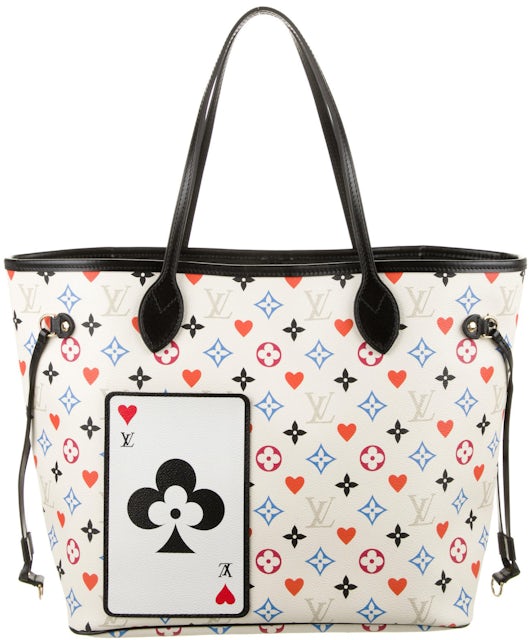Louis Vuitton Neverfull Game On Monogram White in Coated Canvas with  Brass-tone - US