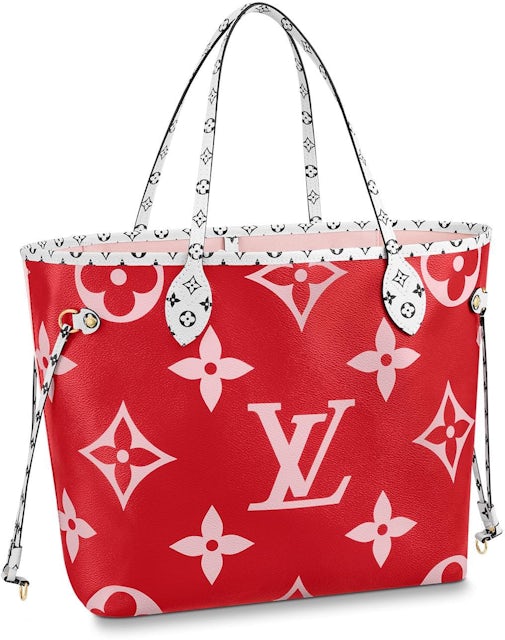Louis Vuitton Neverfull Monogram Giant (Without Pouch) MM Red/Pink