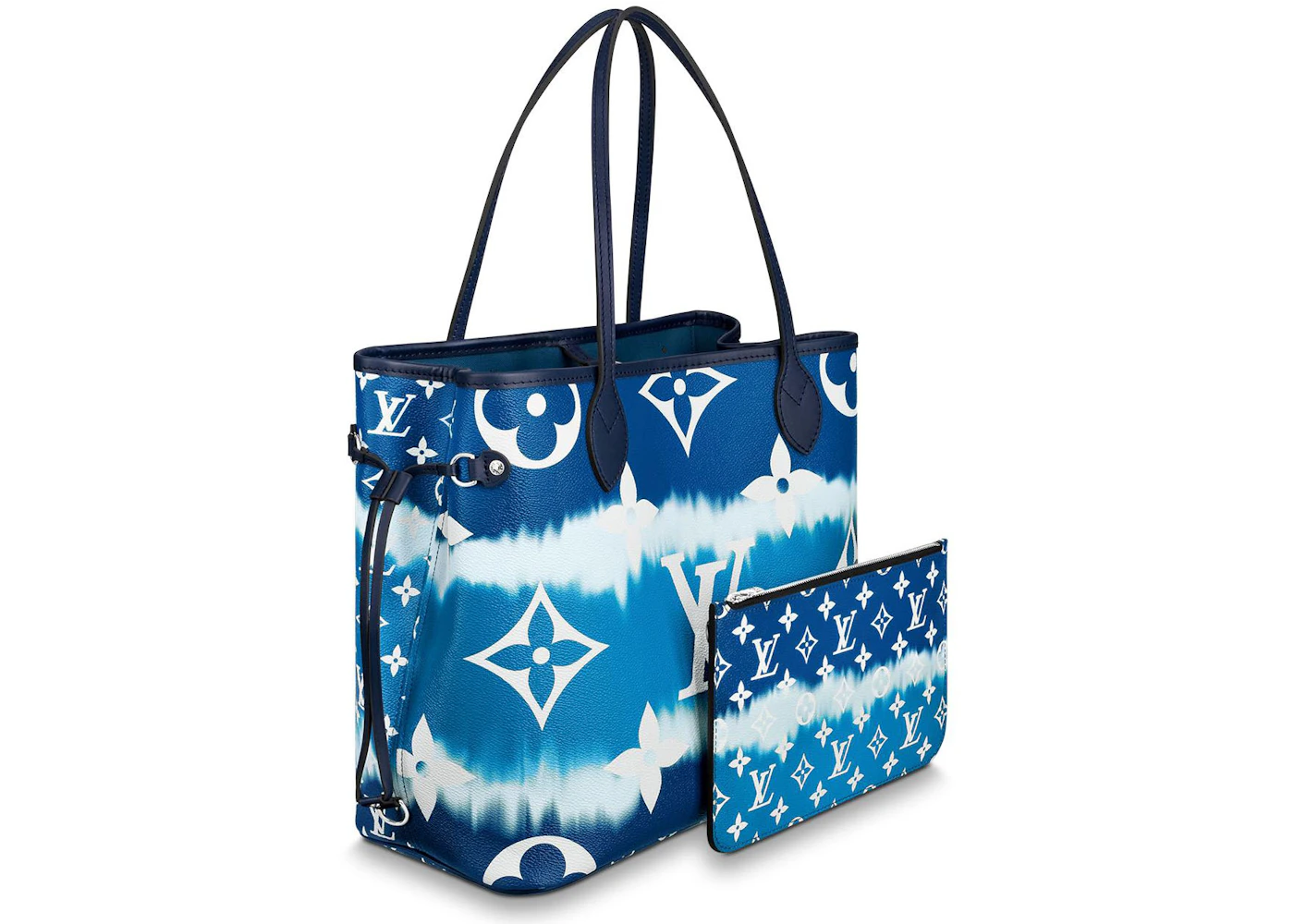 Louis Vuitton Neverfull LV Escale MM Bleu in Coated Canvas/Cowhide Leather  with Silver-tone - GB