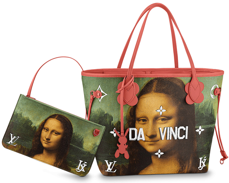 Jeff Koons  Mona Lisa Leonardo da Vinci Bag for Louis Vuitton Hand  Signed for Sale  Artspace