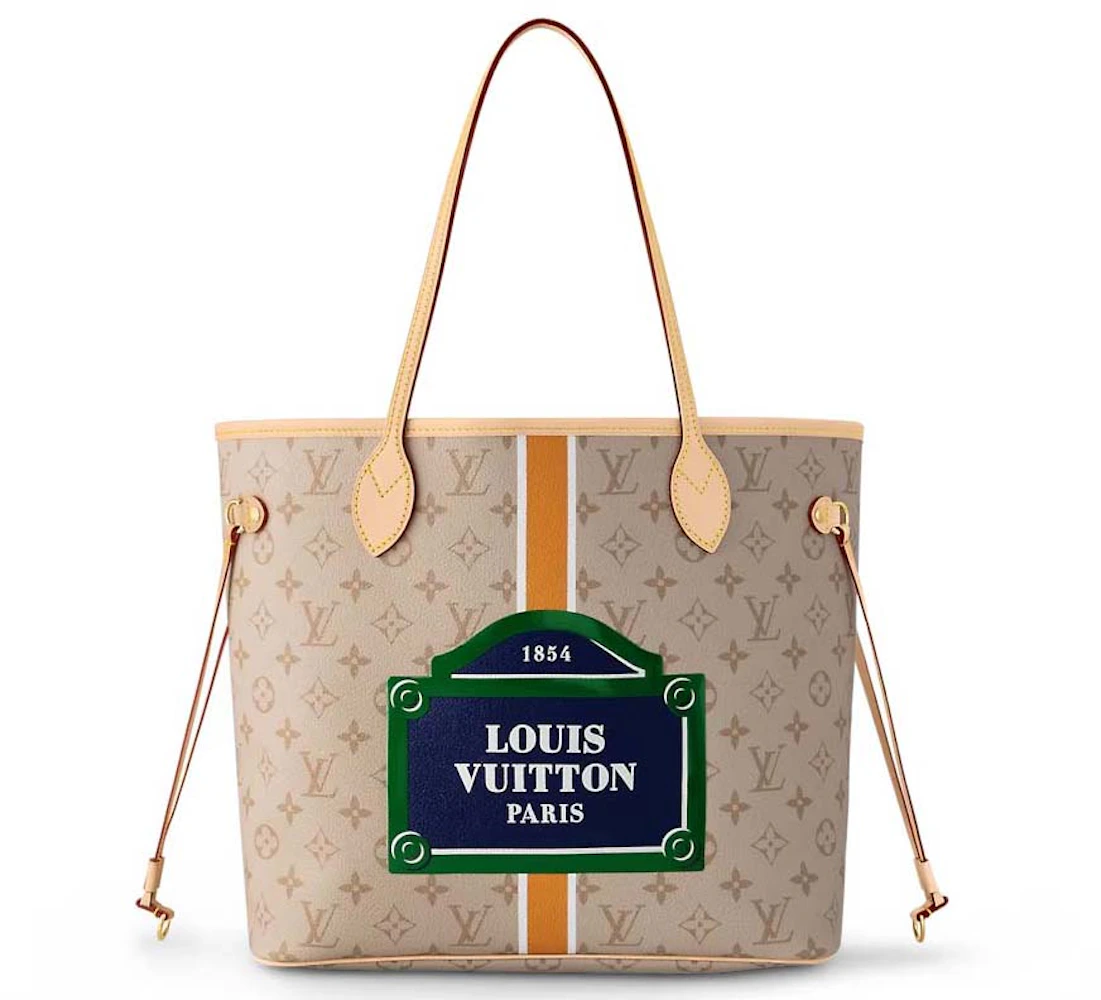 Louis Vuitton Neverfull MM Sunrise Pastel in Coated Canvas with Gold-tone -  GB