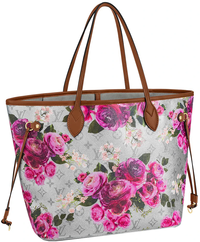 Louis Vuitton, Bags, New In Stores Louis Vuitton Lv X Yk Neverfull Mm  Flower Theme Tote