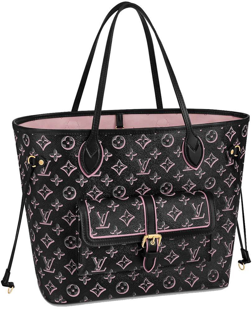 Louis Vuitton Neverfull MM Monogram Black in Coated Canvas/Leather