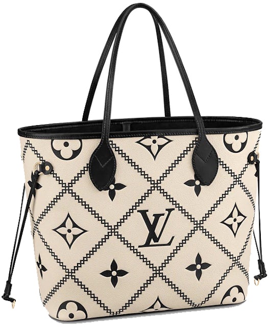 Louis Vuitton Neverfull MM Monogram Empriente Cream/Black in Cowhide  Leather with Gold-tone - GB