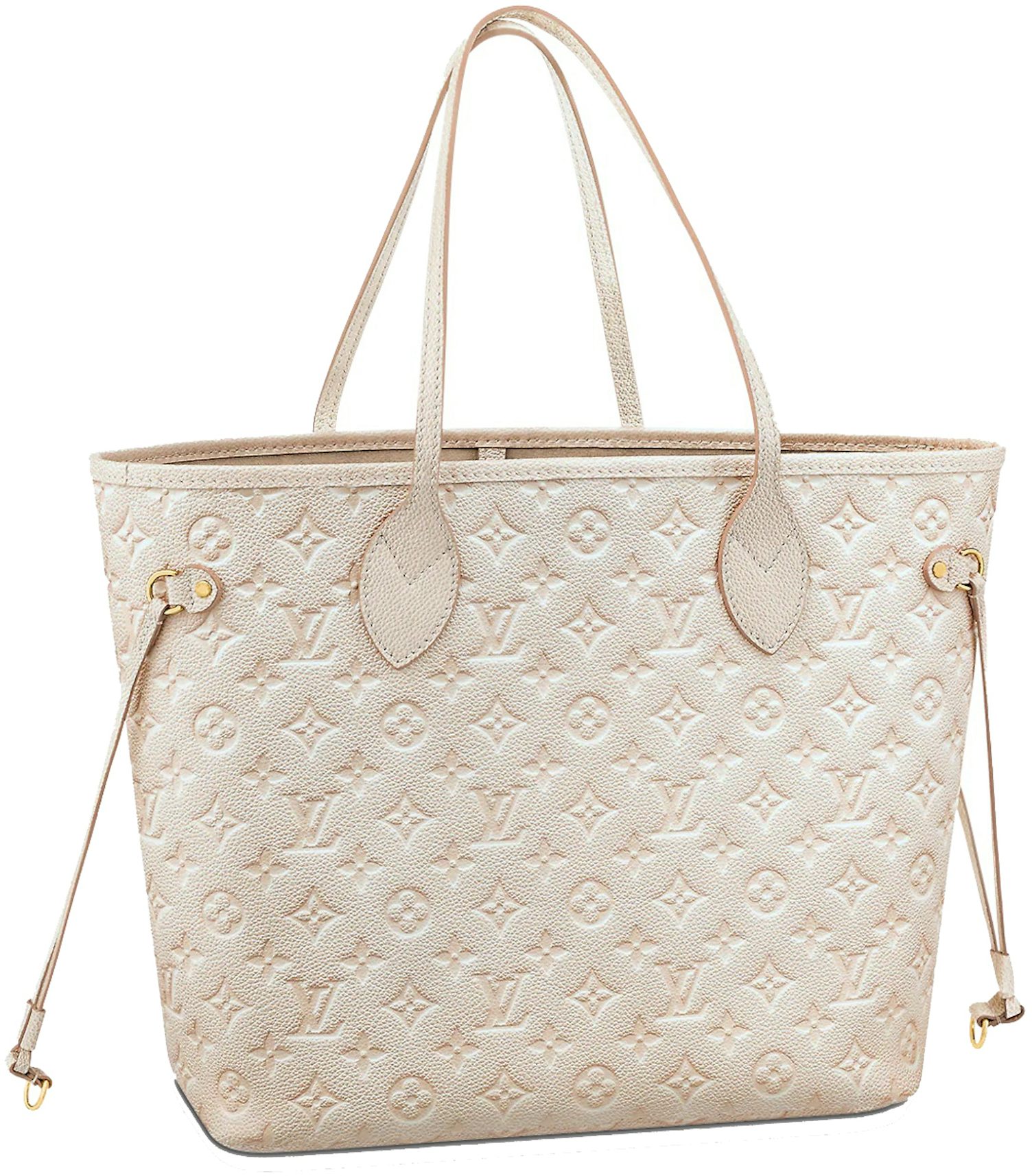 Louis Vuitton Neverfull MM Creme in Cowhide Leather with Gold-tone - US