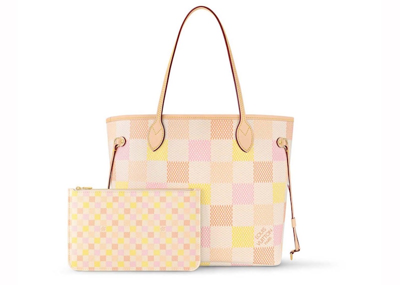 Pre-owned Louis Vuitton Women's  Neverfull Mm In Peach In Orange