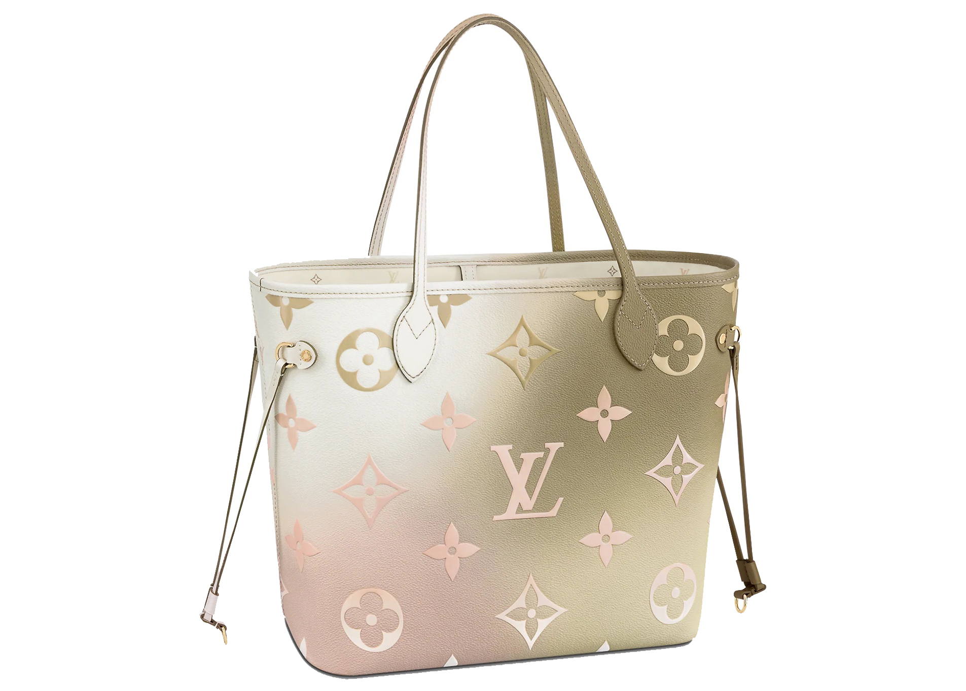 Louis Vuitton Neverfull Damier Azur GM Rose Ballerina Lining in Coated  Canvas with Goldtone  US