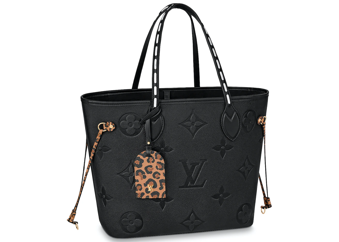 Louis Vuitton Neverfull MM Wild at Heart Black in Leather with Gold-tone -  US