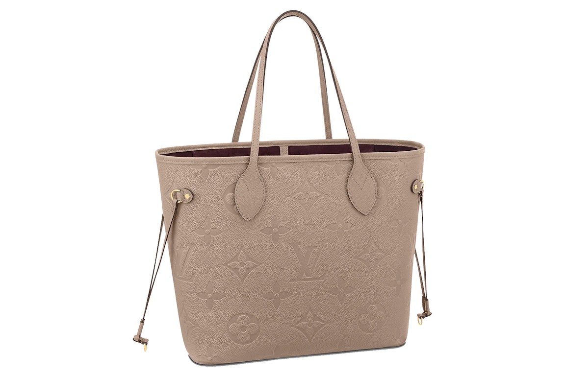 Pre-owned Louis Vuitton Neverfull Mm (without Pouch) Monogram Empriente Turtledove