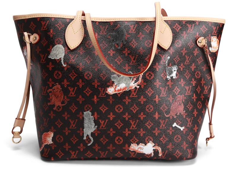 Louis Vuitton x Grace Coddington Neverfull Catogram Without Pouch