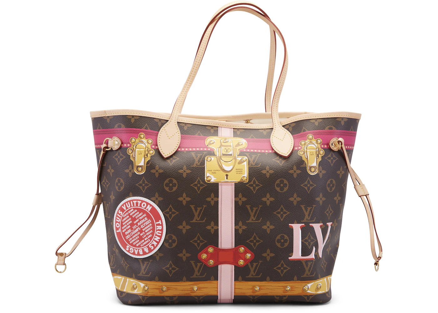 pink lined louis vuitton