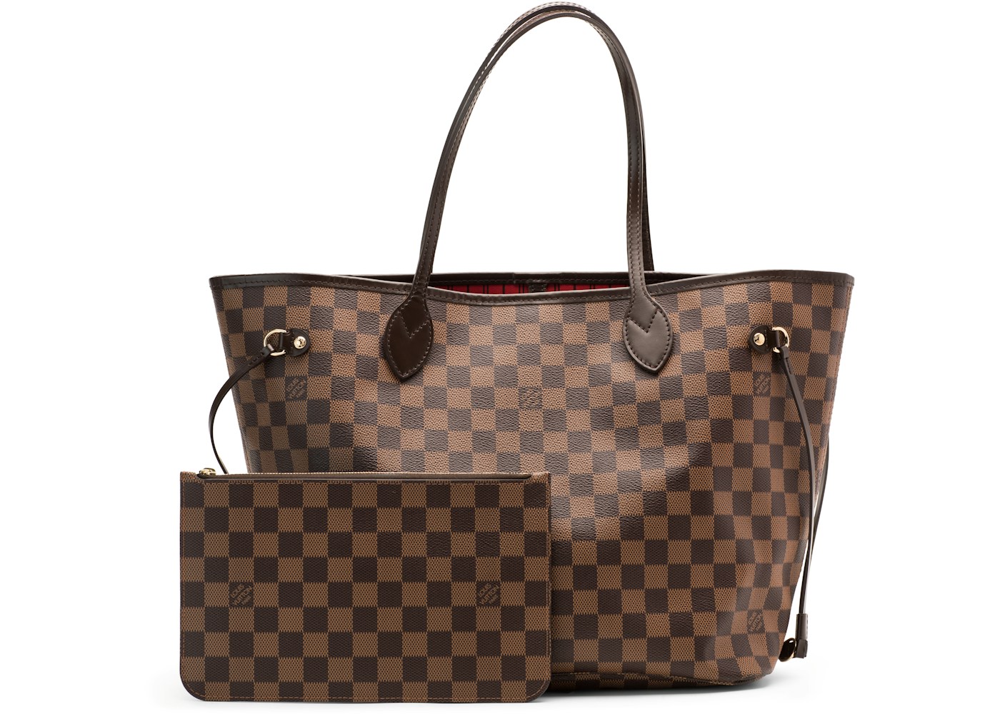 Louis Vuitton Neverfull Damier Ebene Mm Cerise Lining Louis Vuitton Neverfull Damier Ebene Mm Cerise Lining