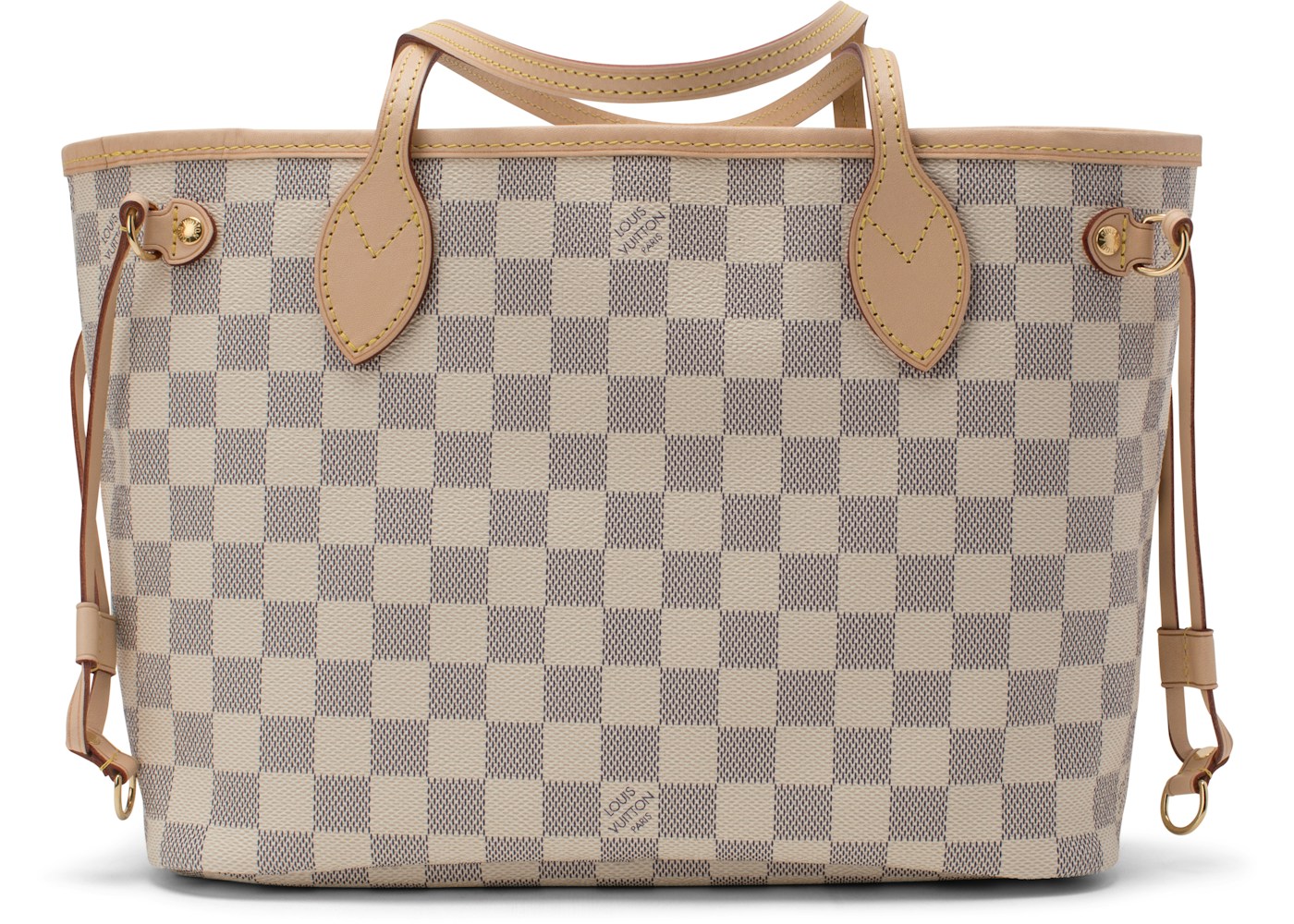 Louis Vuitton Neverfull Damier Azur Pm Beige Lining Louis Vuitton Neverfull Damier Azur Pm Beige Lining