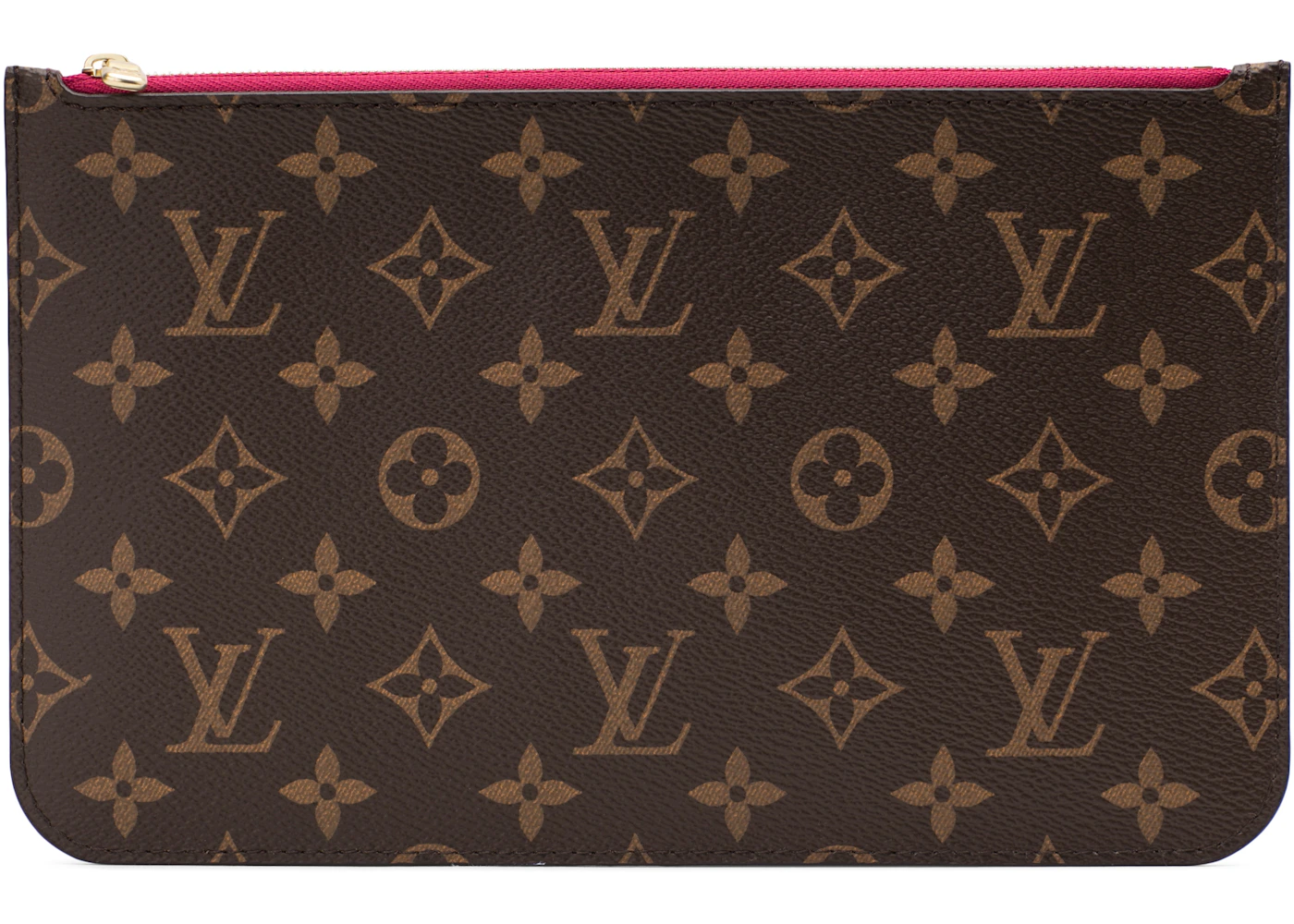 Louis Vuitton Pochette Monogram Mm/Gm Pivoine Lining