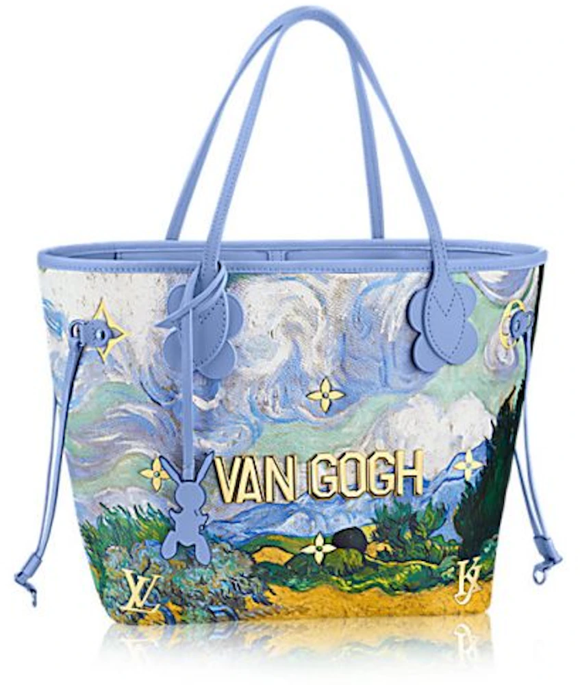 Louis Vuitton x Jeff Koons Neverfull Vincent Van Gogh Masters (Without  Pouch) MM Lavender Multicolor in Coated Canvas with Brass - US