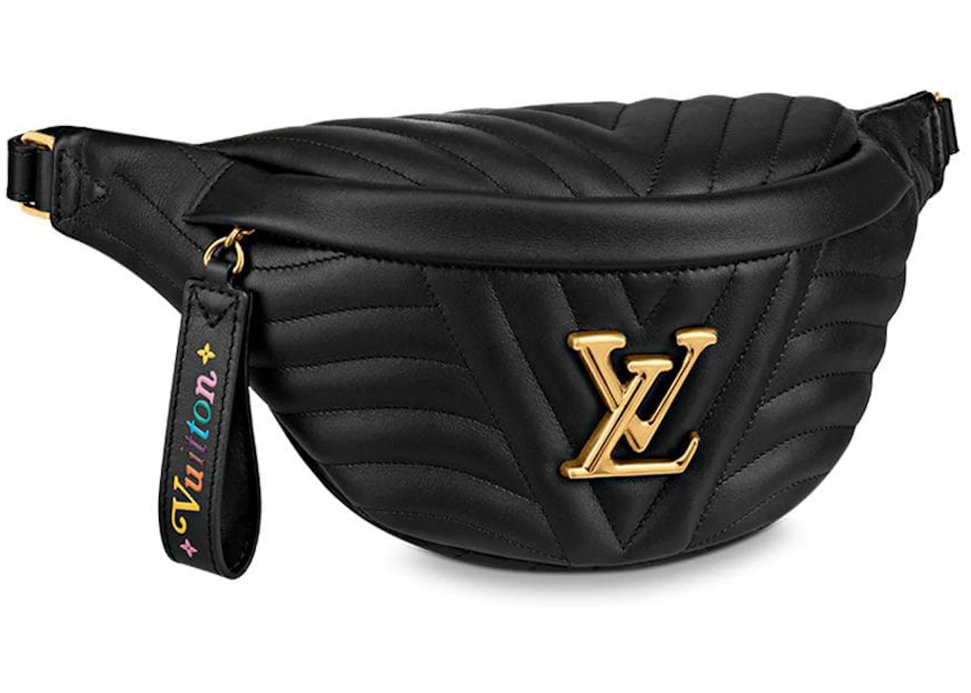 Auth Spa - Dịch Vụ Spa Túi Xách, Giày Dép Authentic Tại HCM. Louis Vuitton New Wave Bumbag Black in Calf Leather with Gold-tone - US
