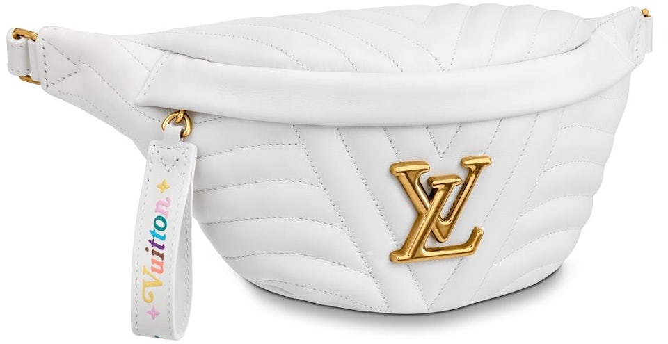 Louis Vuitton New Wave Bumbag Snow White in Calf Leather with Gold