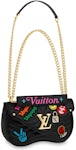 LOUIS VUITTON Calfskin LV New Wave Chain Bag Black 1303200