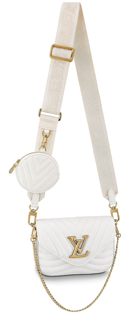 Louis Vuitton New Multi-Pochette Snow in Calfskin Leather with Vintage Gold-tone
