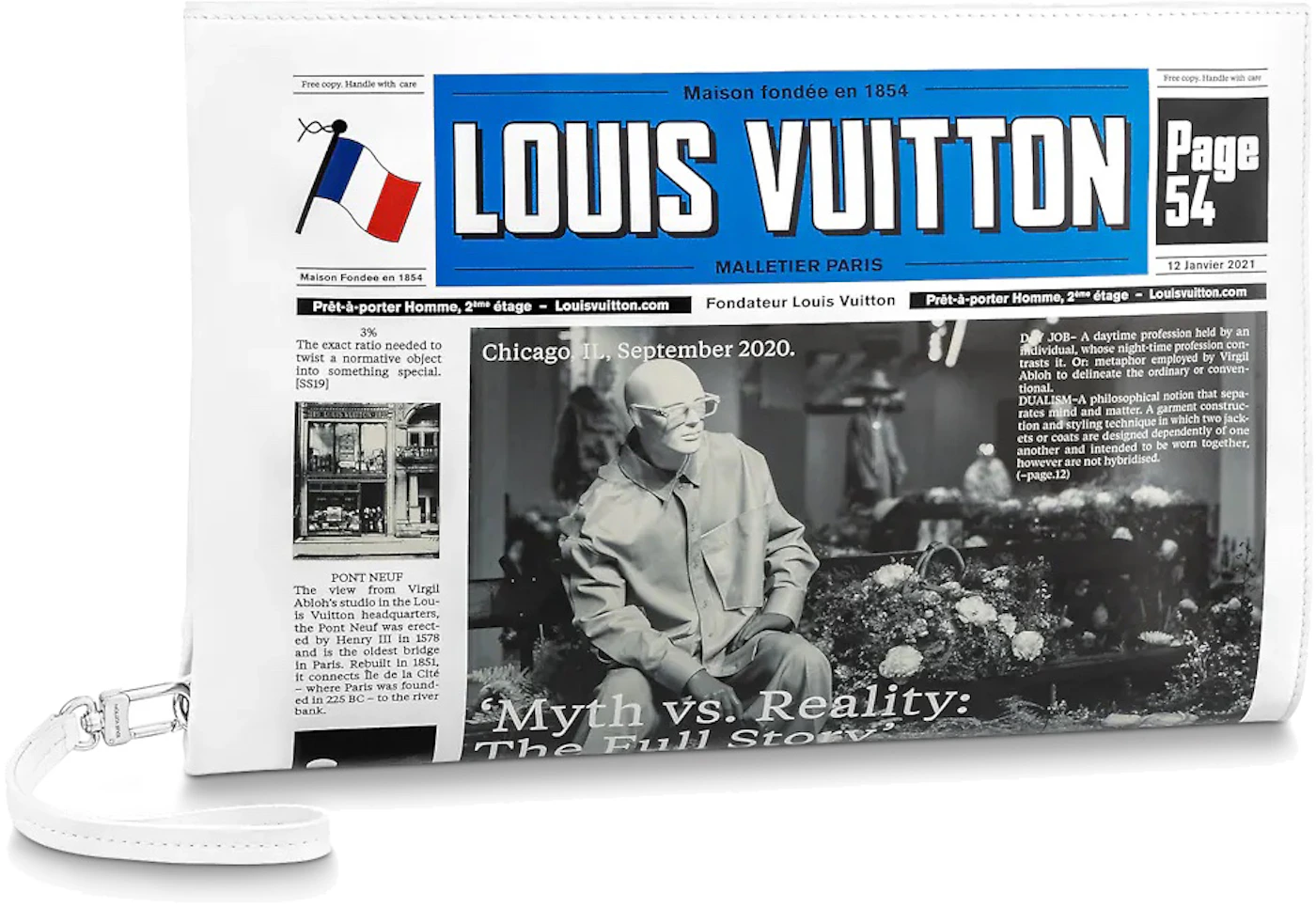 A4 Pouch – White – Louis Vuitton Virgil Abloh – Billionaire Edition