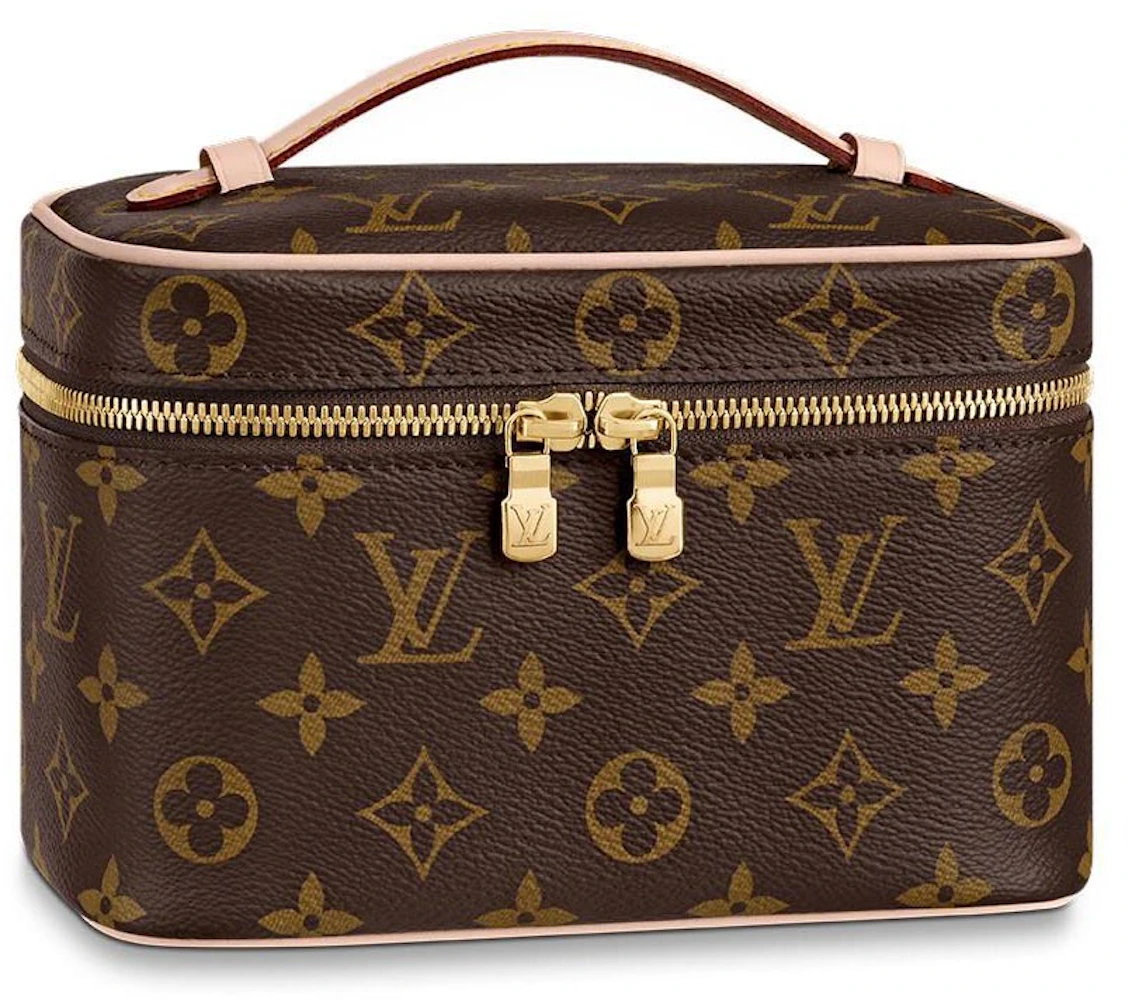 Louis Vuitton Nice Beauty Case Monogram Mini Brown in Canvas with Gold-tone  - IT