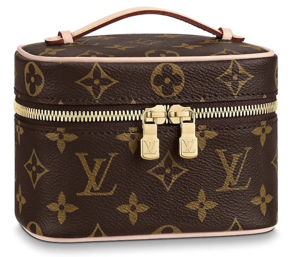 Louis Vuitton Nice Monogram Nano Brown in Coated Canvas with Gold