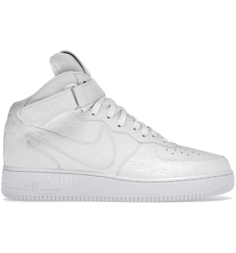 Louis Vuitton Nike Air Force Mid Por Virgil Abloh Blanco Hombre