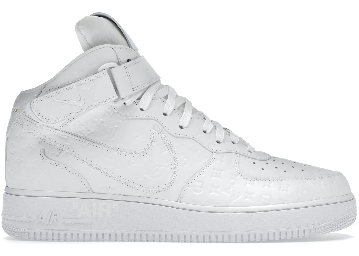 Buzo Puede soportar once Louis Vuitton Nike Air Force 1 Mid By Virgil Abloh White Men's - - US