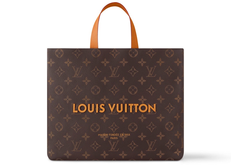 Pre-owned Louis Vuitton Men's Shopper Tote Mm In Lv Monogram
